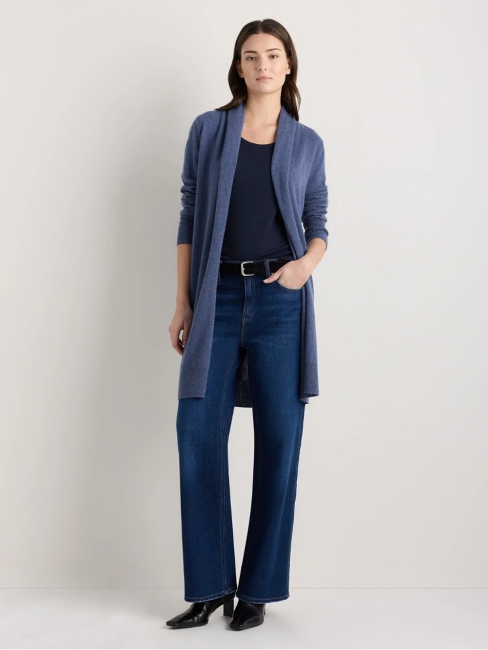 Mongolian Cashmere Duster Cardigan Sweater